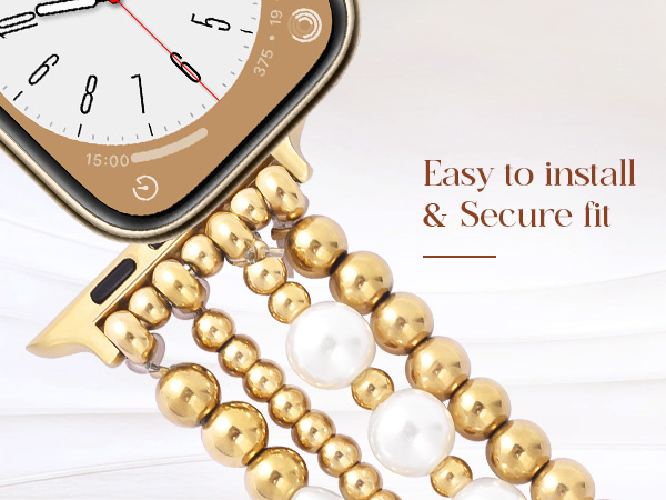 gold apple watch band