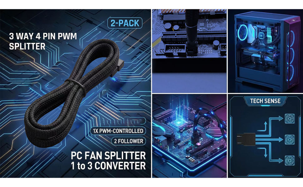 4-Pin/3-Pin Cooling Fan Cable