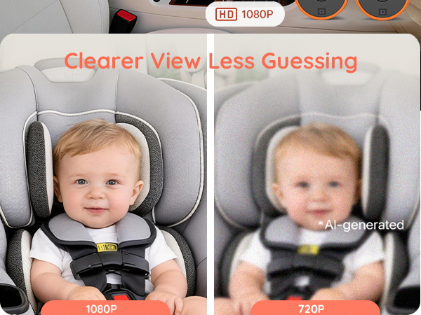 dual baby car camera