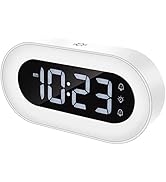 Led Digital Alarm Clock with Snooze, Night Light, 0-100% Brightness Dimmer, Adjustable Alarm Volu...