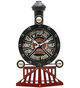 YOUKI Vintage Train Wall Decor,Steampunk Clock,Train Gifts For Men,Man Cave Clock,Wall Art For Of...