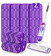 Reusable Mop Pads Compatible with Swiffer PowerMop, Microfiber Mop Pads Replacement Washable Mop ...