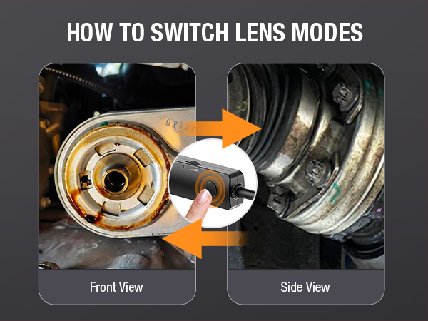 USB C Dual Lens Endoscope Camera with Light for iPhone Android Fiber Optic Scope Cam