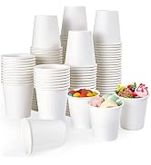 TV TOPVALUE 600 Pack 4 oz Paper Cups, Bathroom Cups, Hot/Cold Espresso Coffee Cups, Small Drinkin...