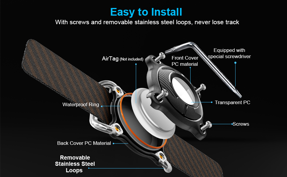 airtag dog collar holder