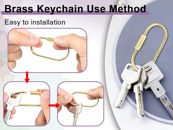 Gold Carabiner Clip