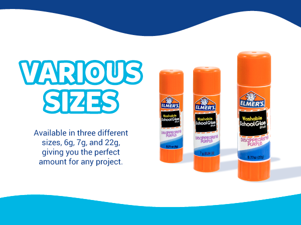 disappearing purple glue sticks various sizes 6g 7g 22g perfect project school essentials teacher