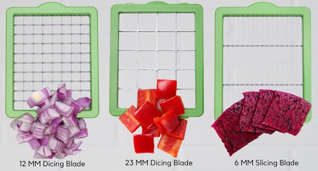 3 sharp blades for a variety of cutting results
