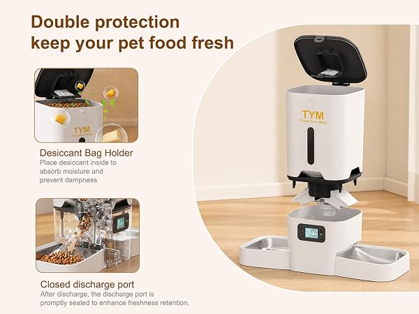 double cat feeder