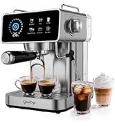 GeniCup Touchscreen Espresso Machines with Timer 20 Bar Expresso Coffee Machines Professional Sta...