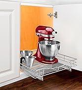 LYNK PROFESSIONAL Pull Out Cabinet Organizer, 20" x 21" Slide Out Drawers for Kitchen Cabinets -...
