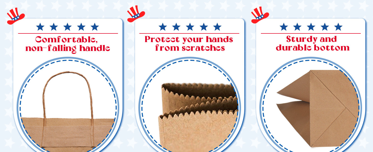 brown paper bags with handles