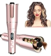 Automatic Curling Iron, Auto Hair Curler Wand with 4 Temperatures & 3 Timers & LCD Display, Curli...