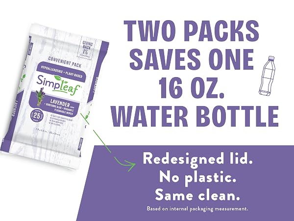 Simpleafbrands Lavander two packs saves one 16oz water bottle