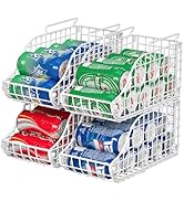 Can Storage Organizer Pantry, Stackable Kitchen Canned Food Holder With Handles, Can Organizer Fo...