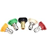 HAOHIZE Pressure Washer Spray Nozzles Tip Set, 5pcs 4000 PSI Pressure Washer Tips Pressure Washer...