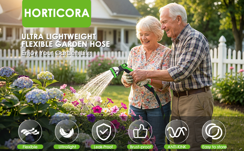 Ultra-Lightweight Flexible Hose Anti-Kink Garden Hose