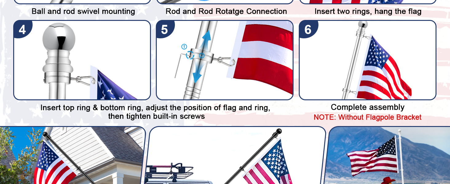 upgraded 304 stainless steel flag carabiners clips