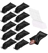 GONGKANGYUAN 10 Pack Shoe Bags for Travel Satin Fabric Shoe Bag with Drawstring for Men Women Tra...
