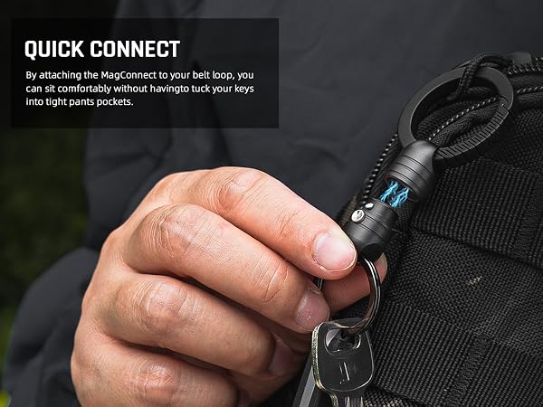 magnetic key holder quick release keychain keyring swivel key ring edc car keychain men keychains