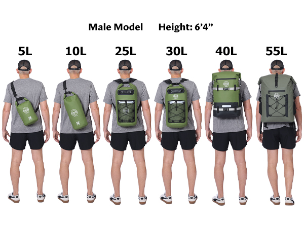 dry bag size
