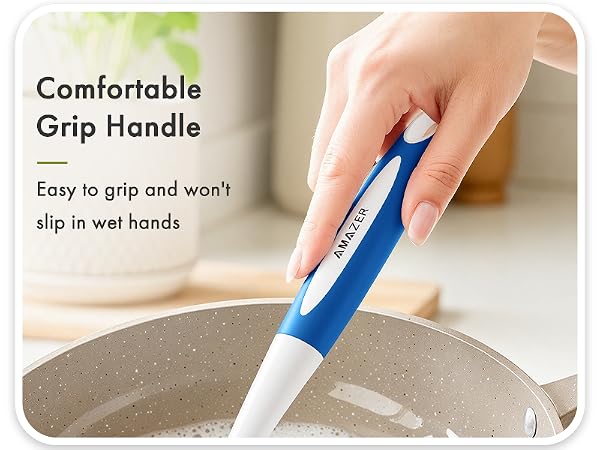 dish scrubber brush with handle