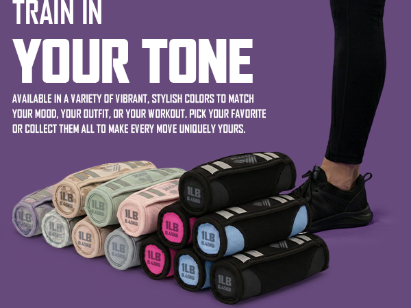 Hand weights in multiple color options to match your style and fitness routine