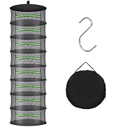 Huolacove Herb Drying Rack with Mesh Design - Hanging Herb Dryer with Green Zipper for Garden, Ho...