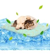 NWK Pet Cooling Mat - 27.5’’ X 20’’ Ice Silk Cooling Mat for Dogs & Cats Portable & Washable Pet ...
