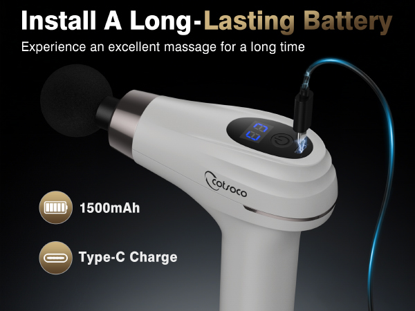 cotsoco Massage Gun with Upgraded Extension Handle