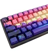 JSJT Side Printed Keycap - Keycaps 65 Percent, 68 Keys Keycaps OEM Profile PBT Key Caps for Cherr...