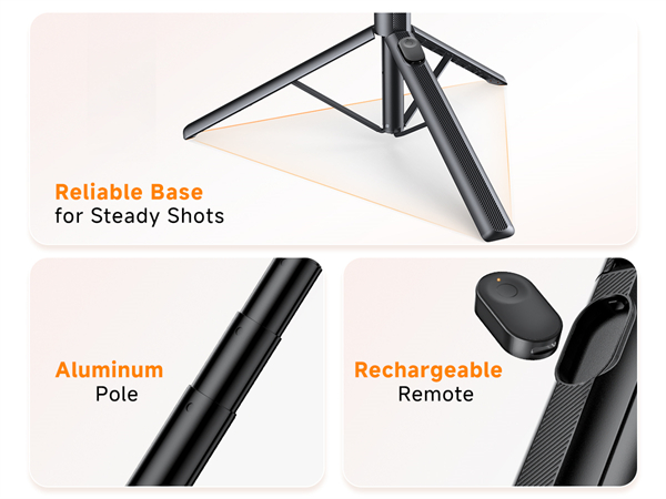 magnetic tripod tripode for iphone selfie stick compact travel portable tripod content creators