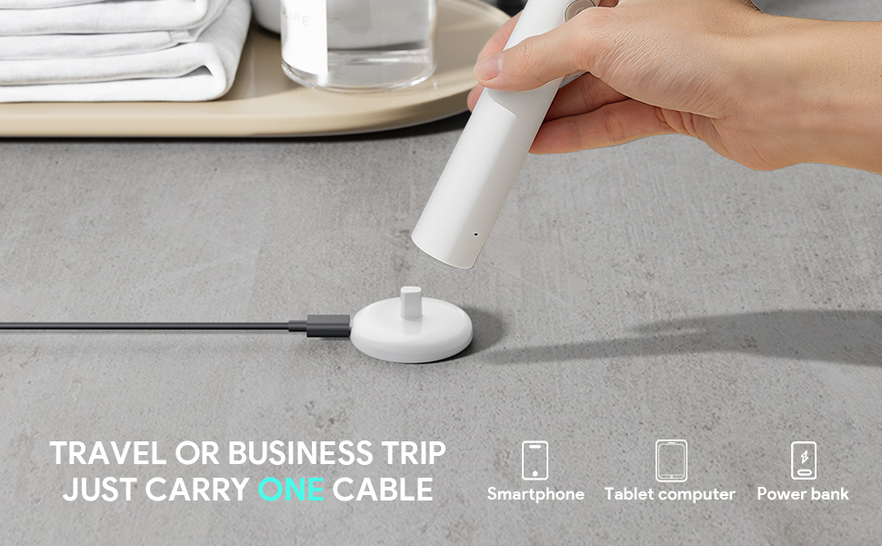 Induction Type C Charger Compatible with Oral-B Braun Electric Toothbrushes