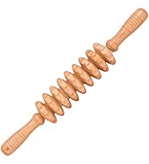 PYSEAN Wooden Massage Stick, Multi-Functional Body Massage Tool for Body Shaping, Lymphatic Drain...