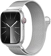 BXUXOHS Milanese Loop for Apple Watch Bands 40mm 41mm 44mm 45mm 46mm 38mm 42mm Ultra3/2/1 49mm Wo...