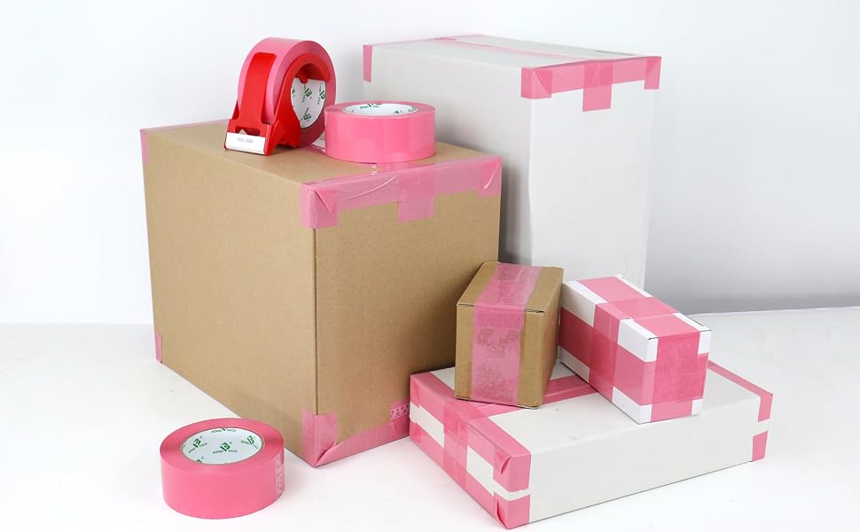 pink shipping tape