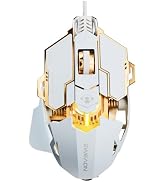 SEUNKWANG EWEADN G5 Wired Gaming Mouse, Ergonomic RGB Computer Mouse, 12800 Adjustable DPI, 9 Pro...