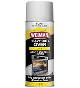 Weiman Heavy Duty Foaming Oven Cleaner & Degreaser, Removes Burnt-On Grease, Food Residue from Ov...