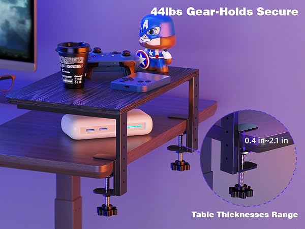 small desk shelf