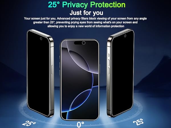 iphone 16 pro max privacy screen protector