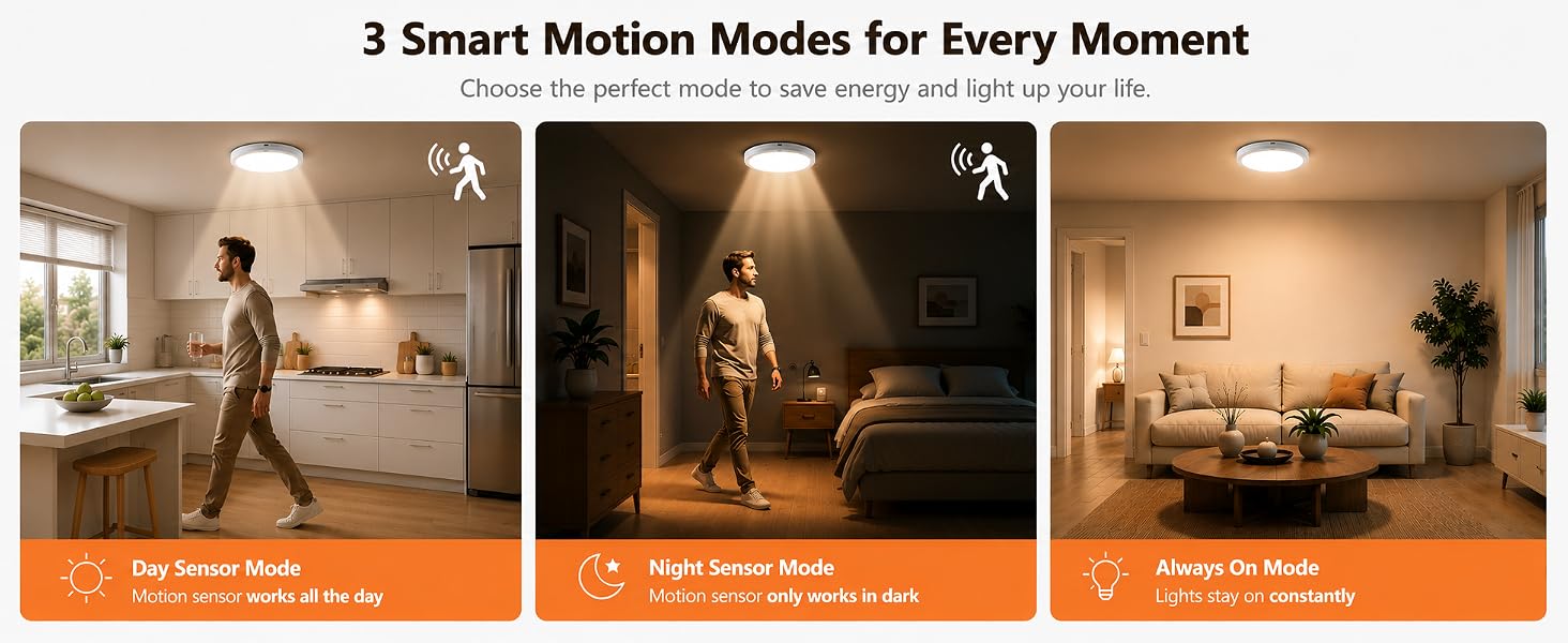 3 Smart Motion Modes
