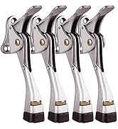Gotega Door Stopper, 4 Packs Kickdown Door Stop with One Touch Adjustable Height and Rubber Tip 4...