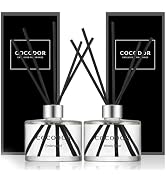 COCODOR Best Scent Signature Reed Diffuser Set / 6.7oz / 2 Pack/Cedar Wood & Woody Hotel, Aromath...