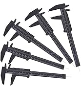 TamBee 6Inch 150mm Mini Caliper Double Scale Plastic Vernier Caliper for Jewelry Sliding Gauge Ru...