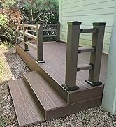 Foxwak Deck Railing Bracket Metal Deck Stair Railing Connector for Wood 3X1.8