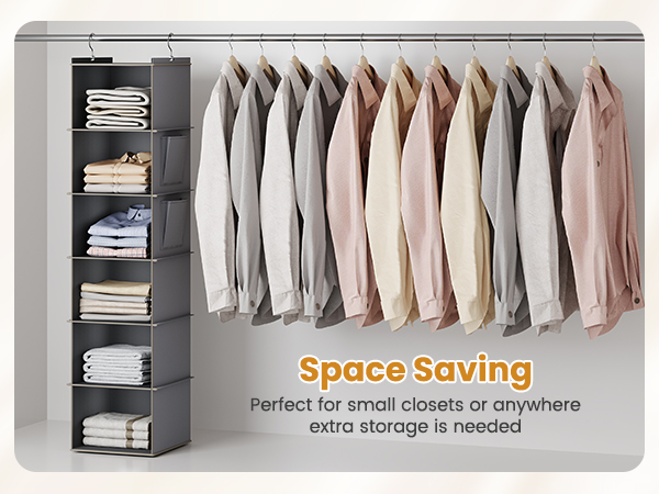 hanging closet organizer