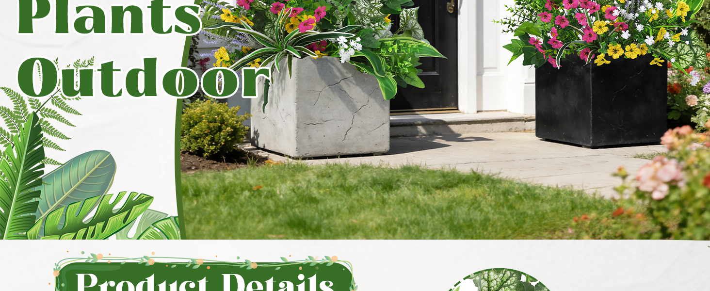faux outdoor plants