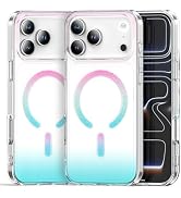 TOPAUX for iPhone 17 Pro Max Bling Case for MagSafe Glitter Iridescent Translucent Slim Cover Spa...