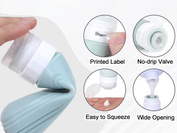 Travel Bottles for Toiletries 8 Pack