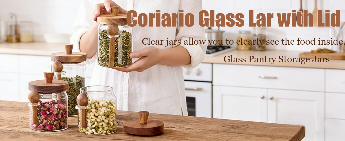 glass canister with lid
